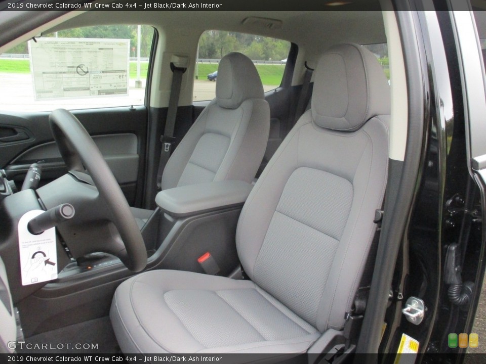 Jet Black/Dark Ash Interior Front Seat for the 2019 Chevrolet Colorado WT Crew Cab 4x4 #129739219