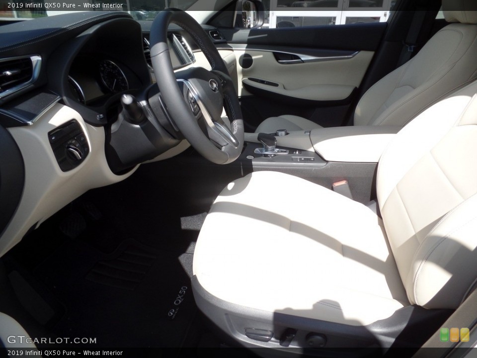 Wheat Interior Front Seat for the 2019 Infiniti QX50 Pure #129742189