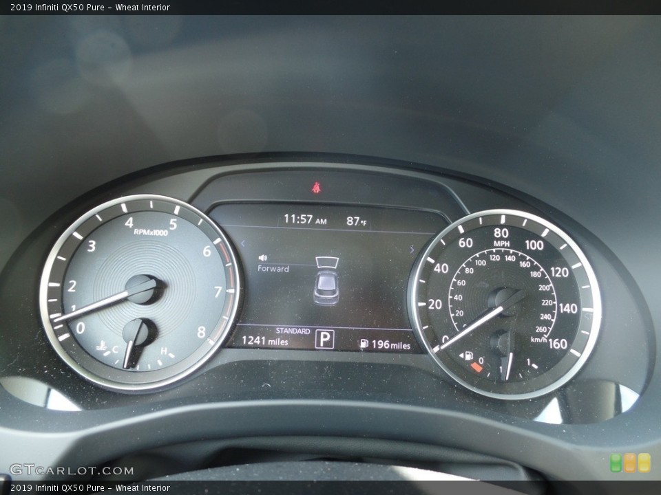 Wheat Interior Gauges for the 2019 Infiniti QX50 Pure #129742252