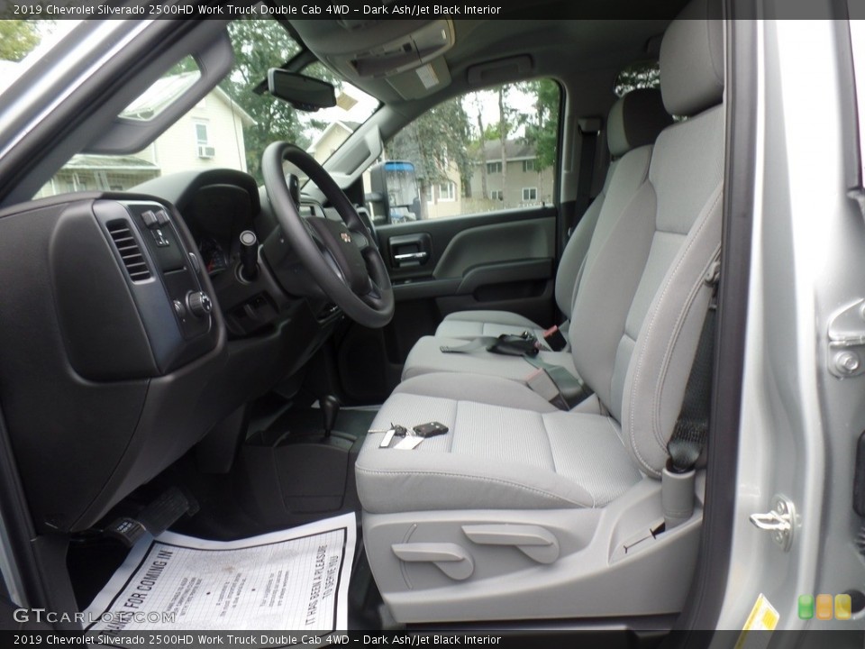 Dark Ash/Jet Black Interior Front Seat for the 2019 Chevrolet Silverado 2500HD Work Truck Double Cab 4WD #129742690
