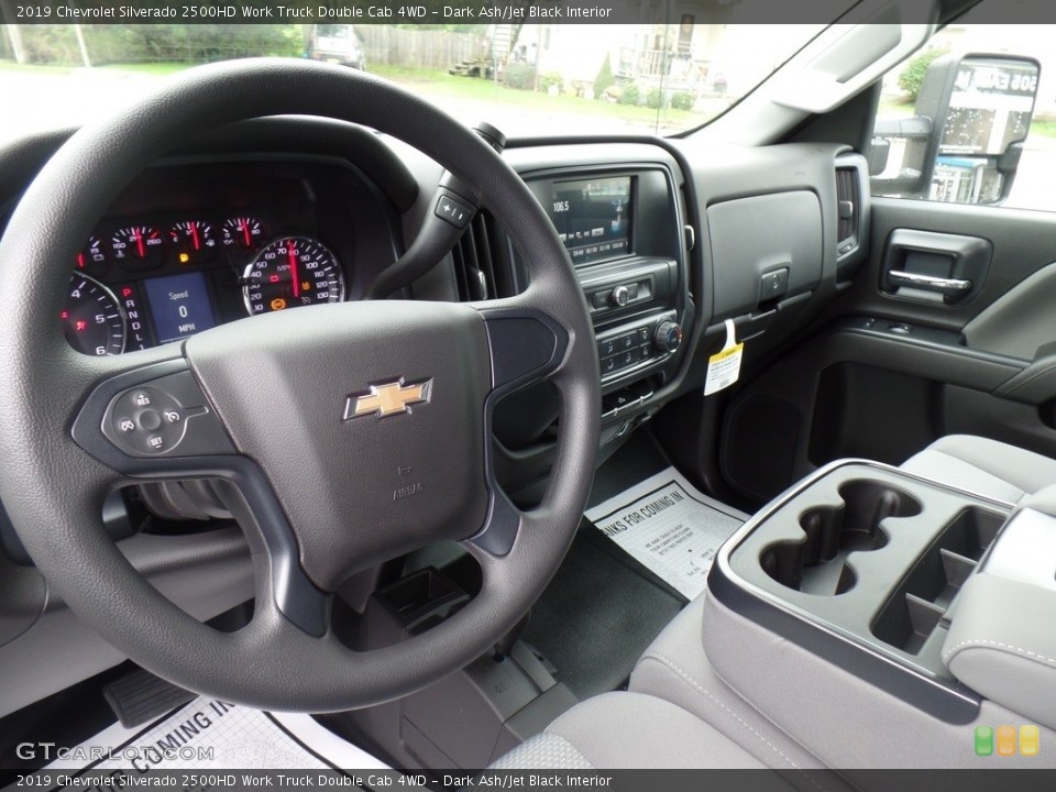 Dark Ash/Jet Black Interior Dashboard for the 2019 Chevrolet Silverado 2500HD Work Truck Double Cab 4WD #129742714