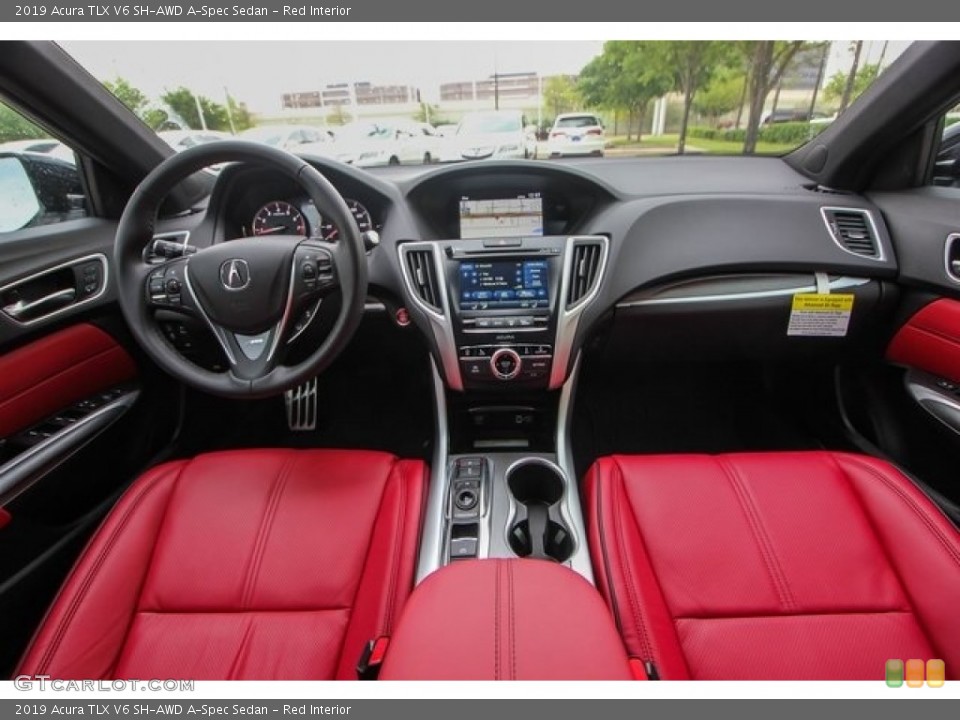 Red Interior Dashboard for the 2019 Acura TLX V6 SH-AWD A-Spec Sedan #129744679