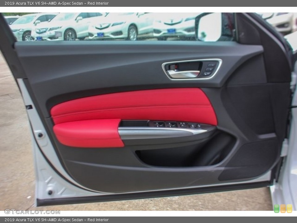 Red Interior Door Panel for the 2019 Acura TLX V6 SH-AWD A-Spec Sedan #129744712