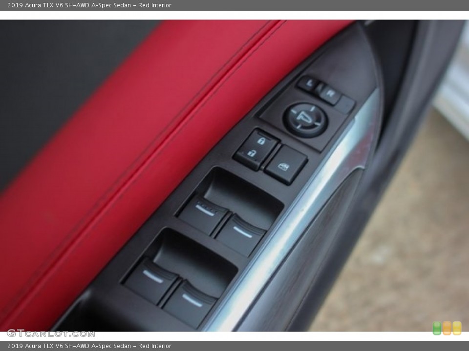 Red Interior Controls for the 2019 Acura TLX V6 SH-AWD A-Spec Sedan #129744721