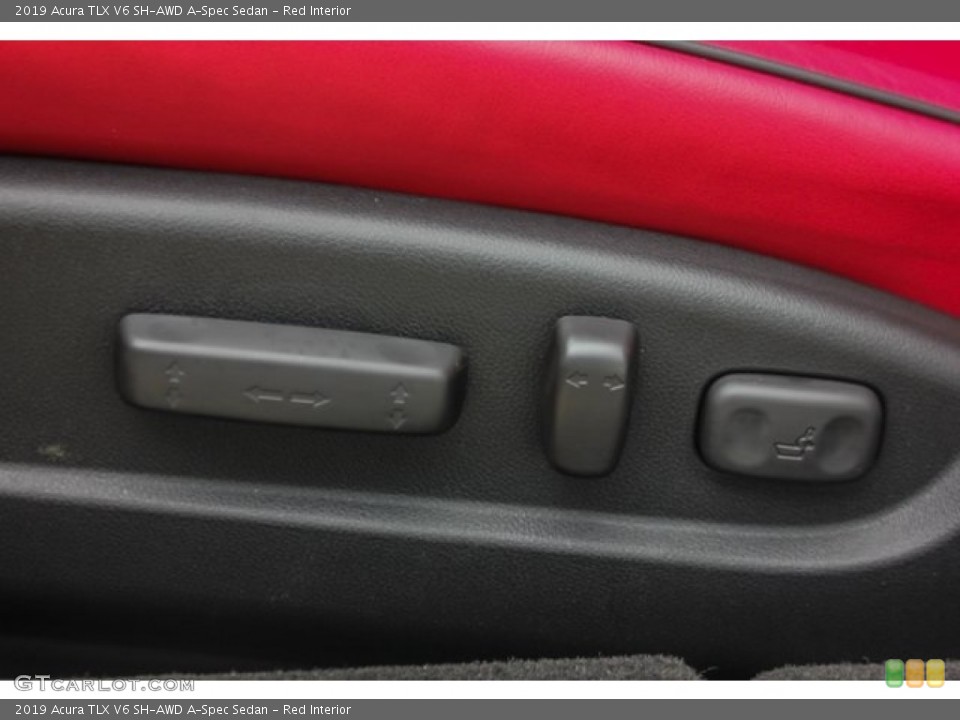 Red Interior Controls for the 2019 Acura TLX V6 SH-AWD A-Spec Sedan #129744733