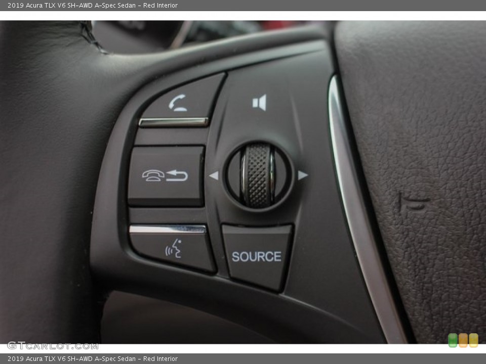 Red Interior Steering Wheel for the 2019 Acura TLX V6 SH-AWD A-Spec Sedan #129745000