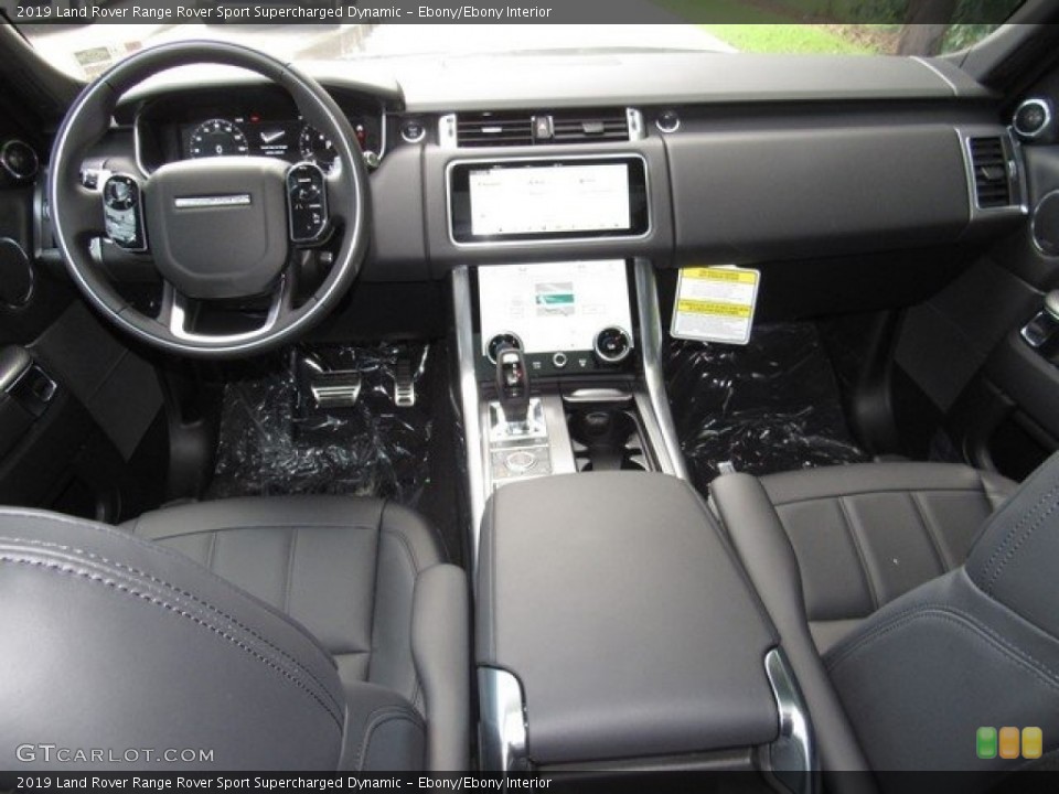 Ebony/Ebony Interior Dashboard for the 2019 Land Rover Range Rover Sport Supercharged Dynamic #129748058