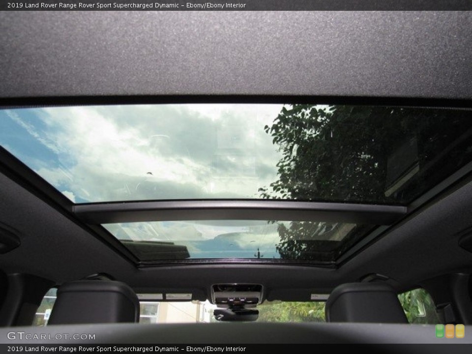 Ebony/Ebony Interior Sunroof for the 2019 Land Rover Range Rover Sport Supercharged Dynamic #129748301