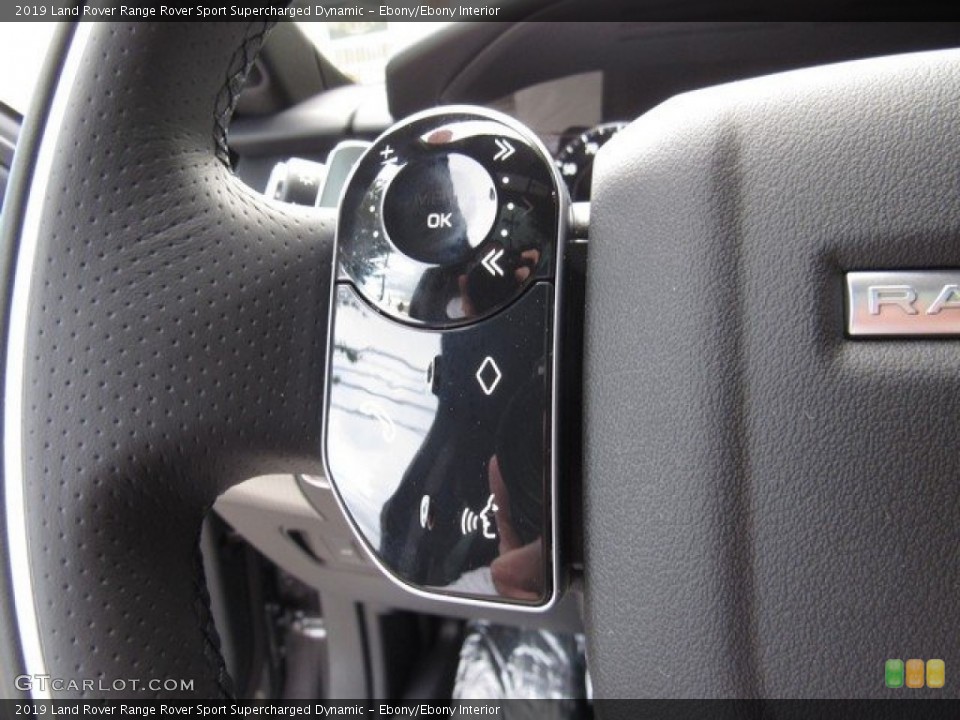 Ebony/Ebony Interior Steering Wheel for the 2019 Land Rover Range Rover Sport Supercharged Dynamic #129748463