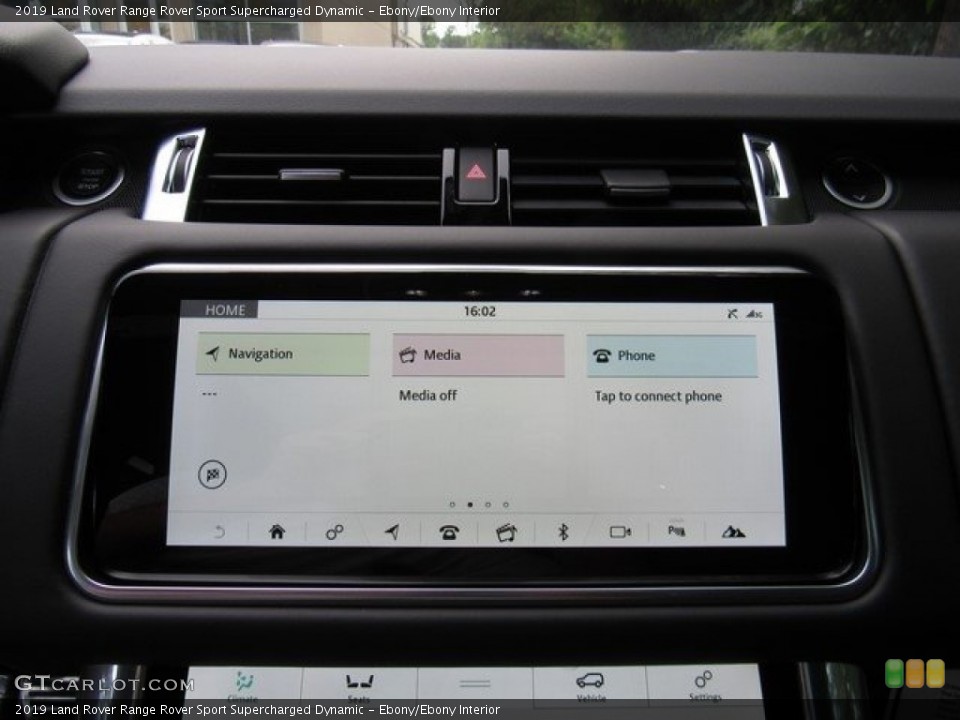 Ebony/Ebony Interior Controls for the 2019 Land Rover Range Rover Sport Supercharged Dynamic #129748517