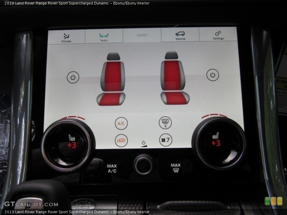 Ebony/Ebony Interior Controls for the 2019 Land Rover Range Rover Sport Supercharged Dynamic #129748571