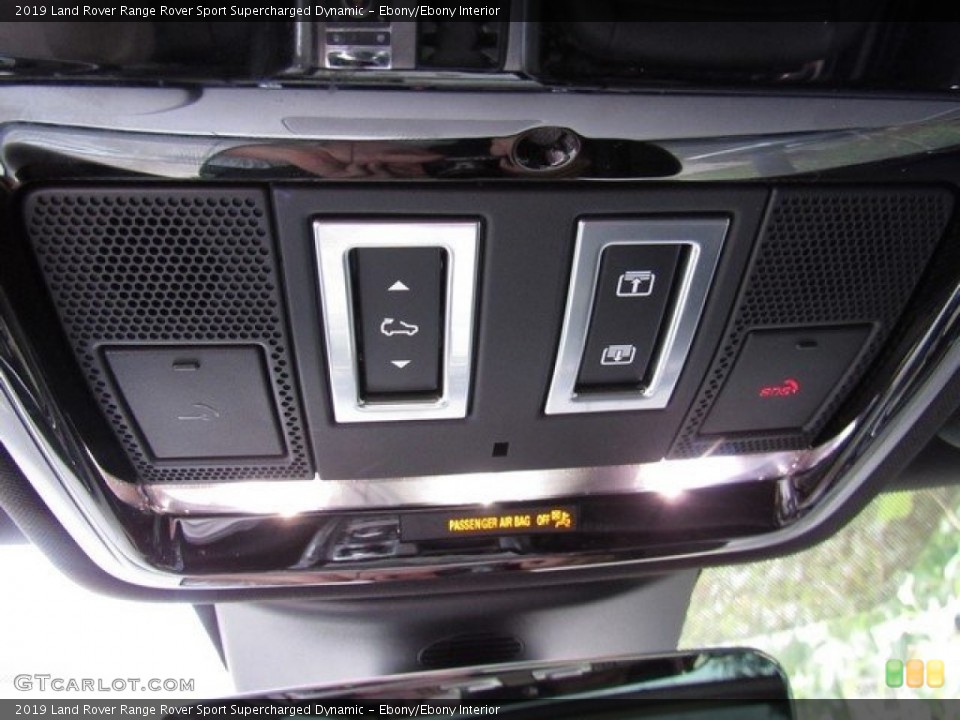 Ebony/Ebony Interior Controls for the 2019 Land Rover Range Rover Sport Supercharged Dynamic #129748610