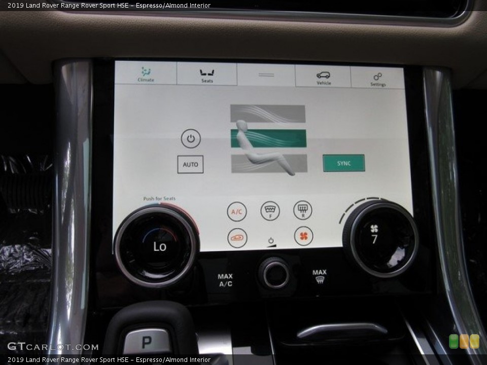Espresso/Almond Interior Controls for the 2019 Land Rover Range Rover Sport HSE #129749198