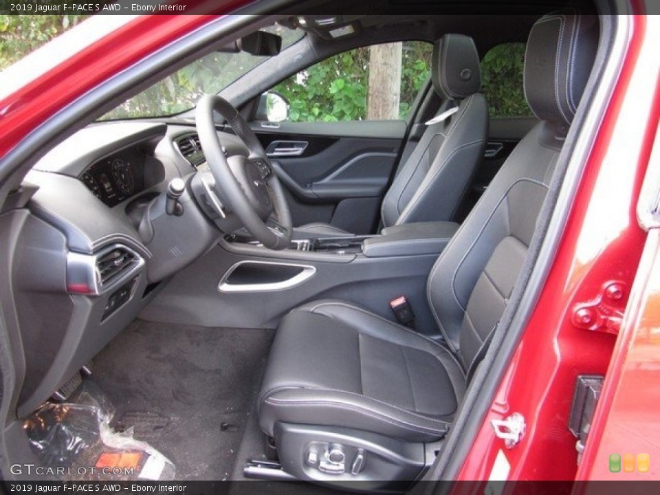 Ebony Interior Photo for the 2019 Jaguar F-PACE S AWD #129749945