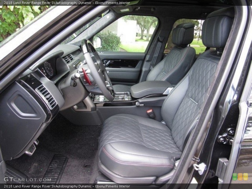 Ebony/Pimento Interior Photo for the 2018 Land Rover Range Rover SVAutobiography Dynamic #129750524