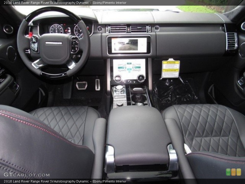 Ebony/Pimento Interior Dashboard for the 2018 Land Rover Range Rover SVAutobiography Dynamic #129750536
