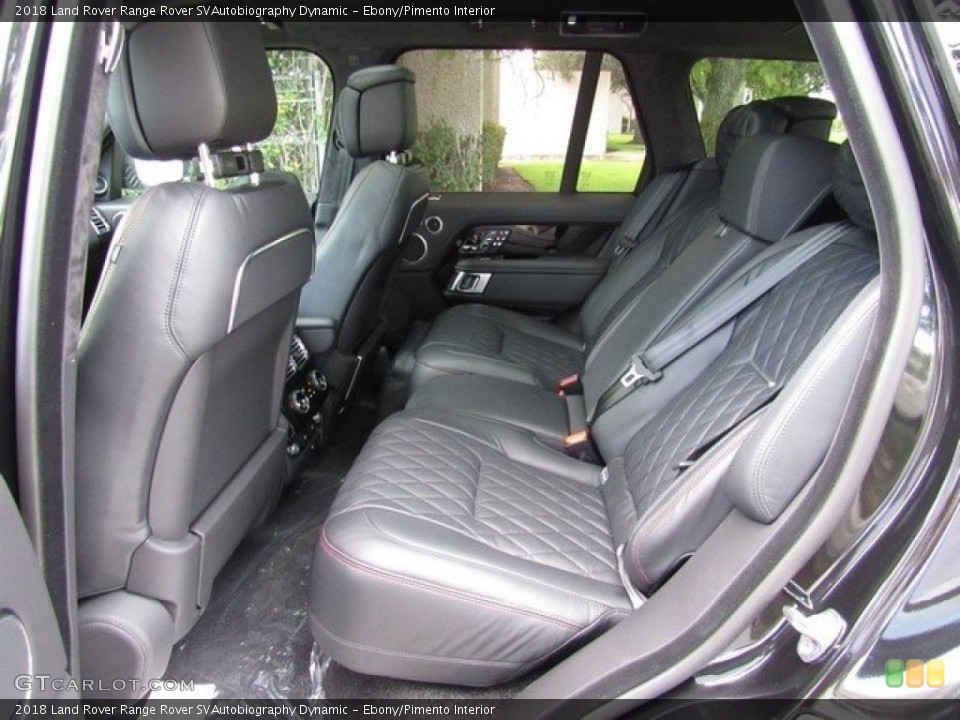 Ebony/Pimento Interior Rear Seat for the 2018 Land Rover Range Rover SVAutobiography Dynamic #129750683