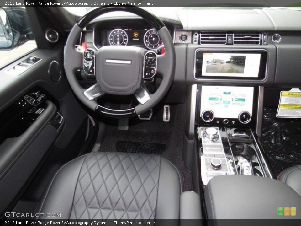 Ebony/Pimento Interior Dashboard for the 2018 Land Rover Range Rover SVAutobiography Dynamic #129750704