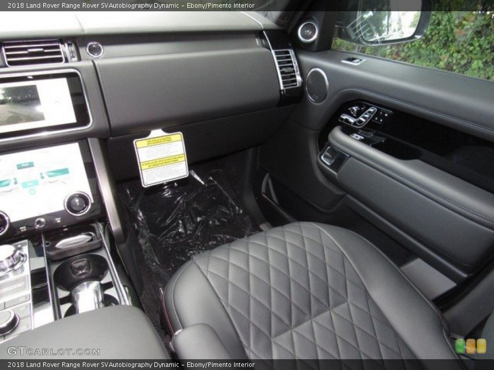 Ebony/Pimento Interior Dashboard for the 2018 Land Rover Range Rover SVAutobiography Dynamic #129750725