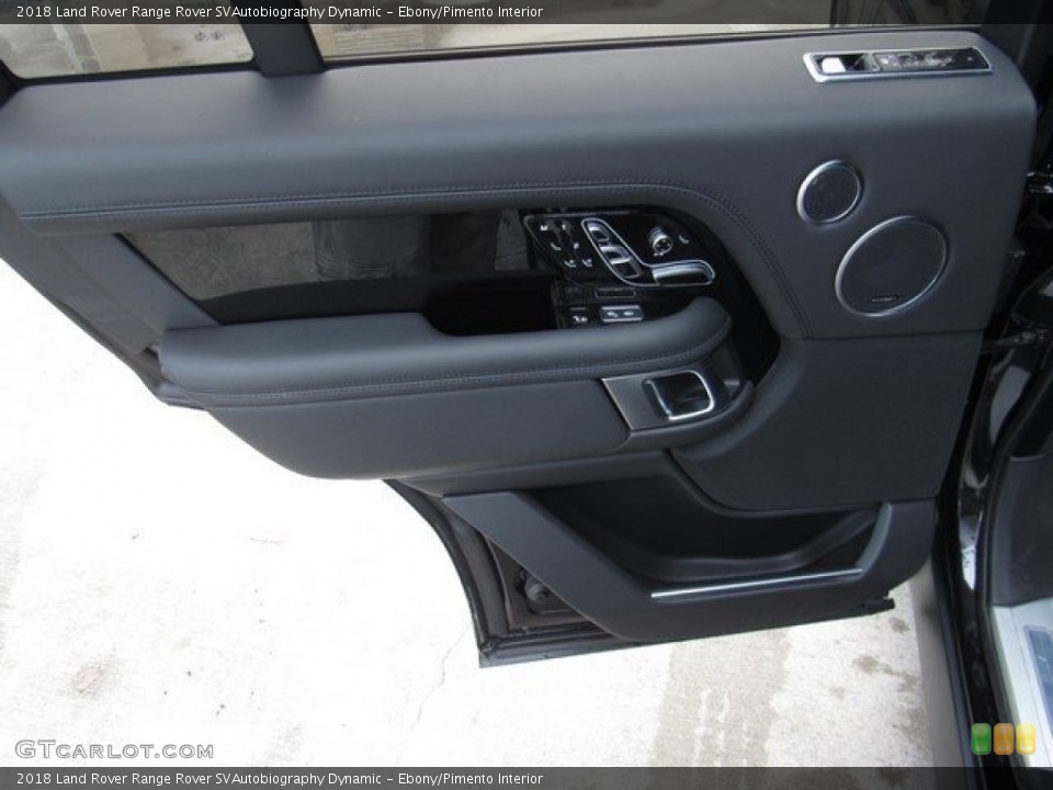 Ebony/Pimento Interior Door Panel for the 2018 Land Rover Range Rover SVAutobiography Dynamic #129750905