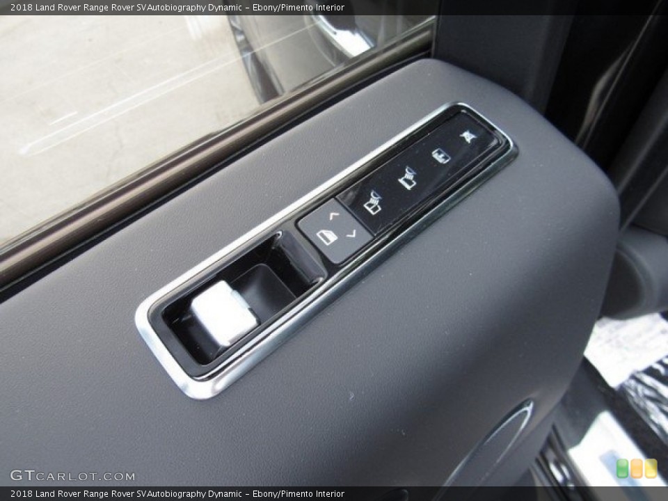 Ebony/Pimento Interior Controls for the 2018 Land Rover Range Rover SVAutobiography Dynamic #129750917