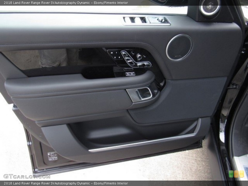 Ebony/Pimento Interior Door Panel for the 2018 Land Rover Range Rover SVAutobiography Dynamic #129750929