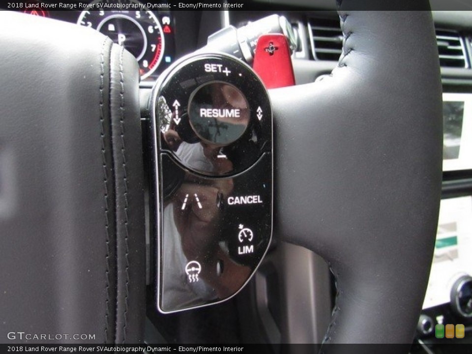 Ebony/Pimento Interior Steering Wheel for the 2018 Land Rover Range Rover SVAutobiography Dynamic #129750994