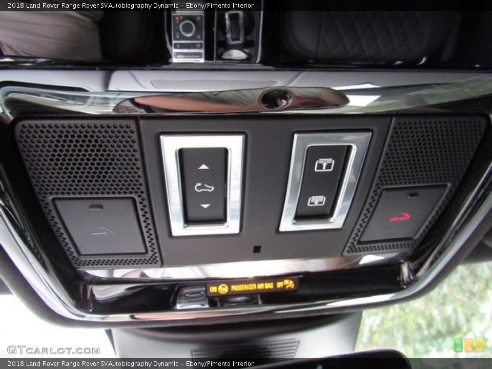 Ebony/Pimento Interior Controls for the 2018 Land Rover Range Rover SVAutobiography Dynamic #129751061