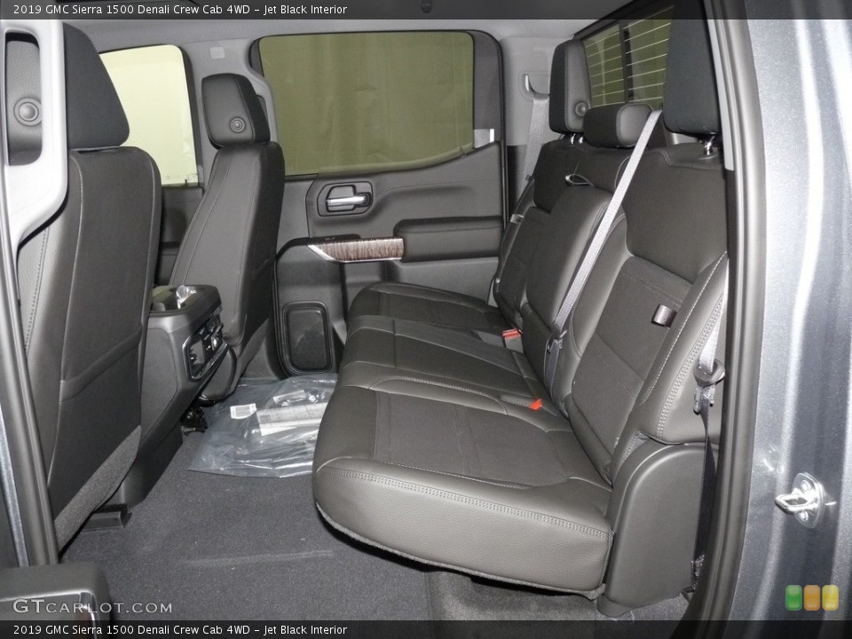 Jet Black Interior Rear Seat for the 2019 GMC Sierra 1500 Denali Crew Cab 4WD #129752471