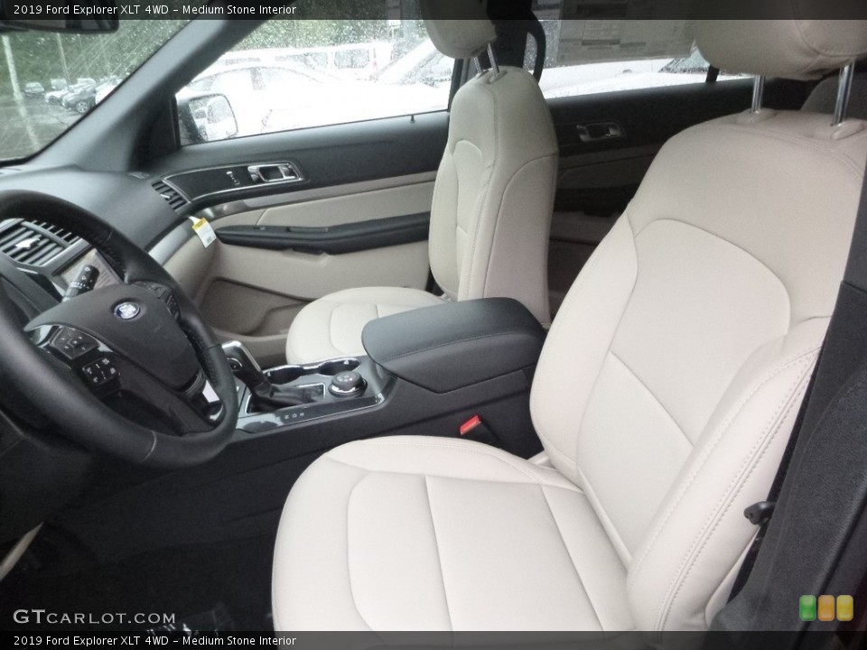 Medium Stone Interior Front Seat for the 2019 Ford Explorer XLT 4WD #129754274