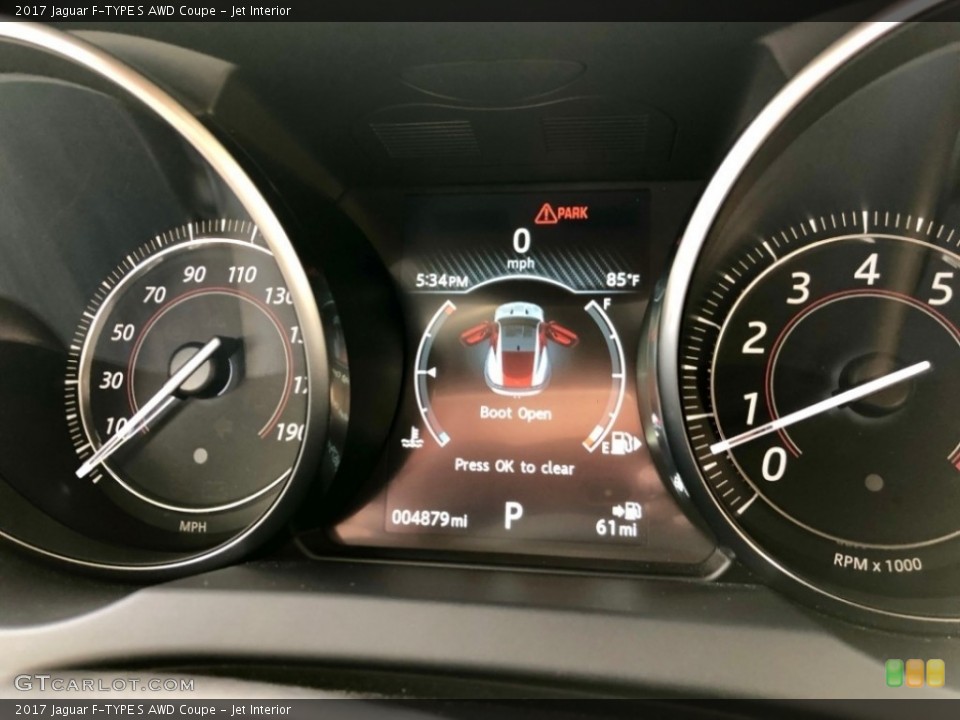 Jet Interior Gauges for the 2017 Jaguar F-TYPE S AWD Coupe #129756704