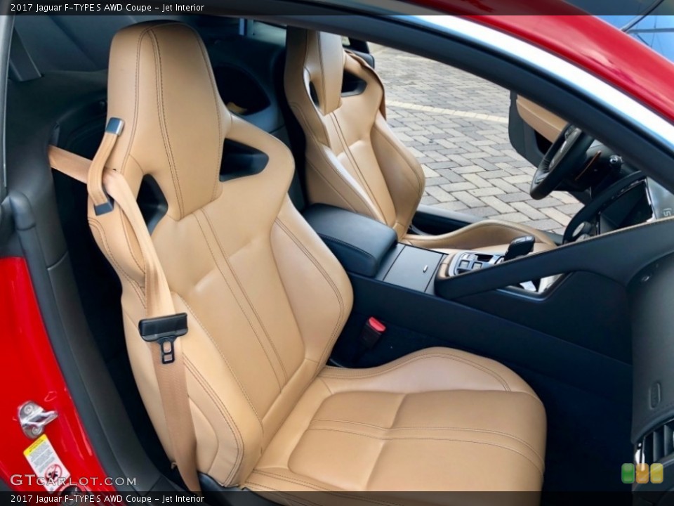 Jet Interior Front Seat for the 2017 Jaguar F-TYPE S AWD Coupe #129756791