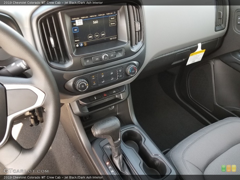 Jet Black/Dark Ash Interior Controls for the 2019 Chevrolet Colorado WT Crew Cab #129765548