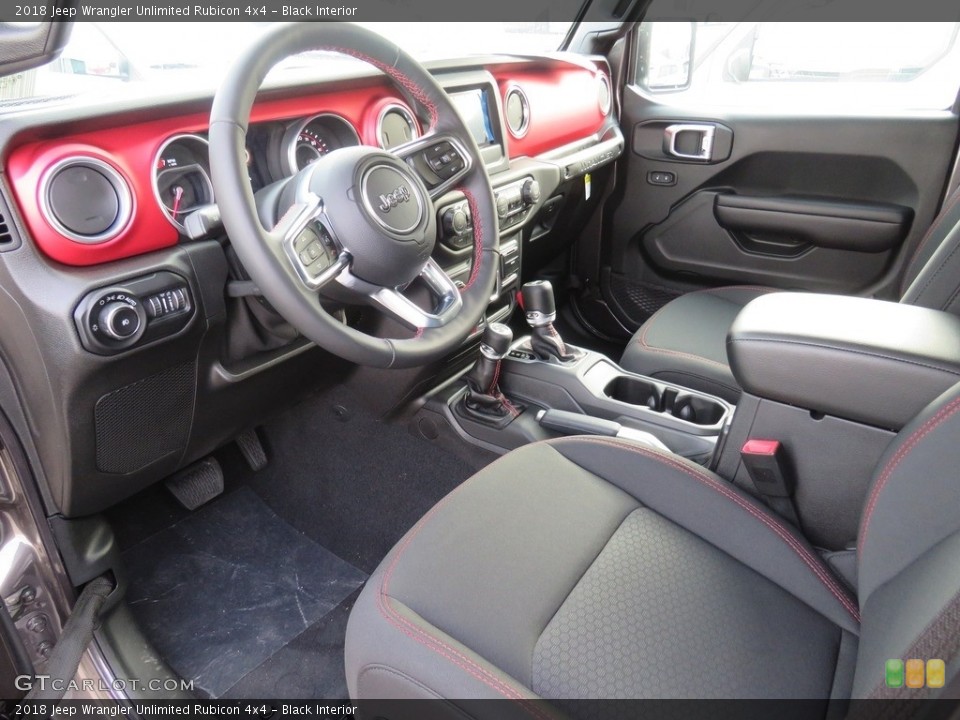 Black Interior Photo for the 2018 Jeep Wrangler Unlimited Rubicon 4x4 #129768437