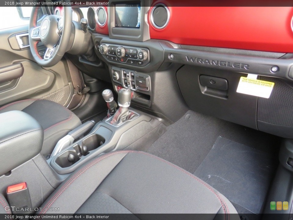 Black Interior Controls for the 2018 Jeep Wrangler Unlimited Rubicon 4x4 #129768503