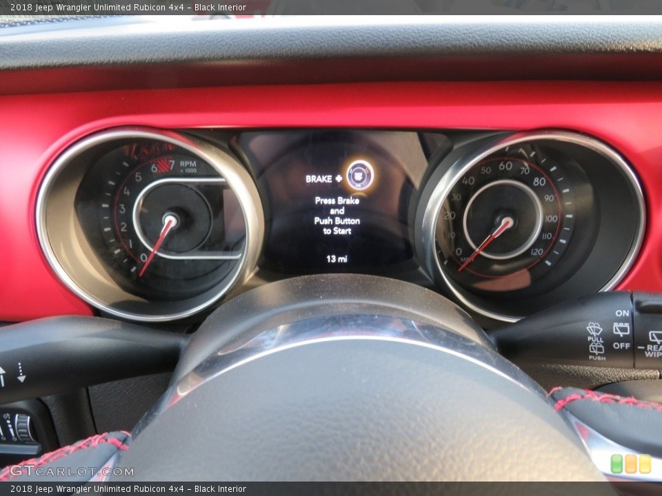 Black Interior Gauges for the 2018 Jeep Wrangler Unlimited Rubicon 4x4 #129768539