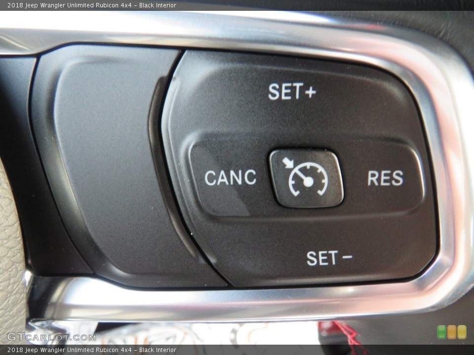 Black Interior Steering Wheel for the 2018 Jeep Wrangler Unlimited Rubicon 4x4 #129768581