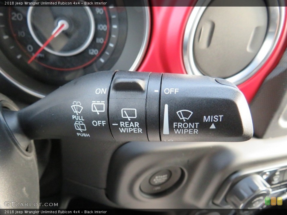 Black Interior Controls for the 2018 Jeep Wrangler Unlimited Rubicon 4x4 #129768593