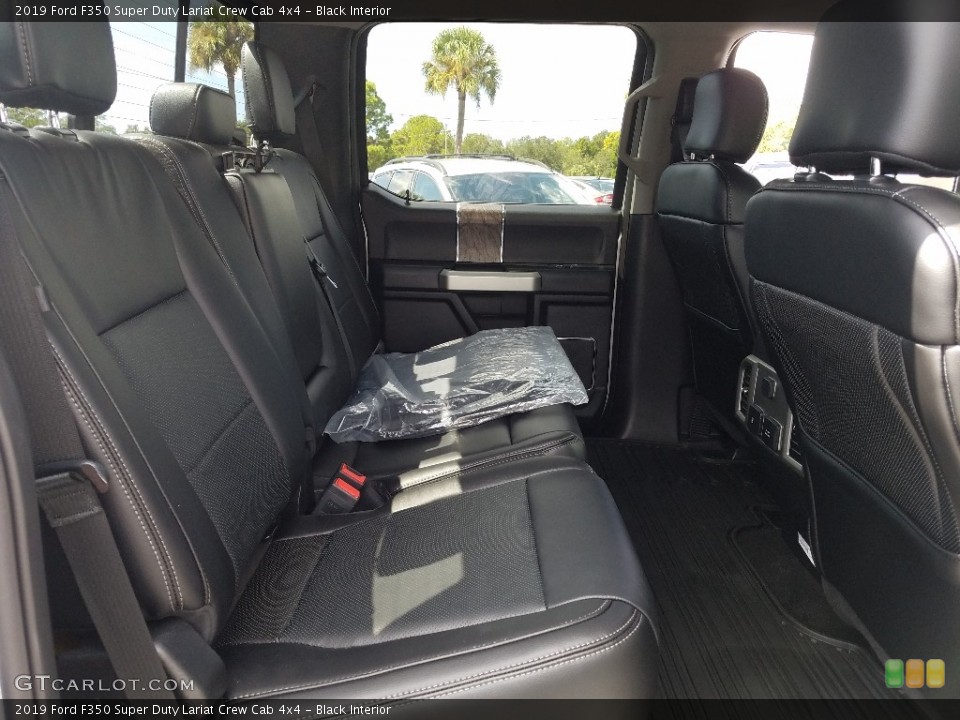 Black Interior Rear Seat for the 2019 Ford F350 Super Duty Lariat Crew Cab 4x4 #129769635