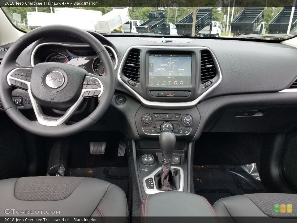 Black Interior Dashboard for the 2018 Jeep Cherokee Trailhawk 4x4 #129770040