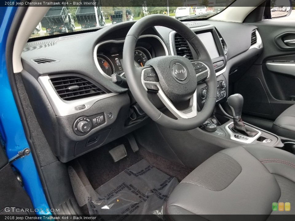 Black Interior Dashboard for the 2018 Jeep Cherokee Trailhawk 4x4 #129770124