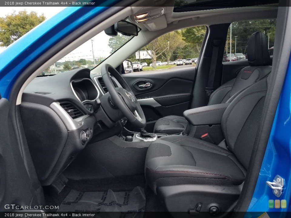Black Interior Front Seat for the 2018 Jeep Cherokee Trailhawk 4x4 #129770194