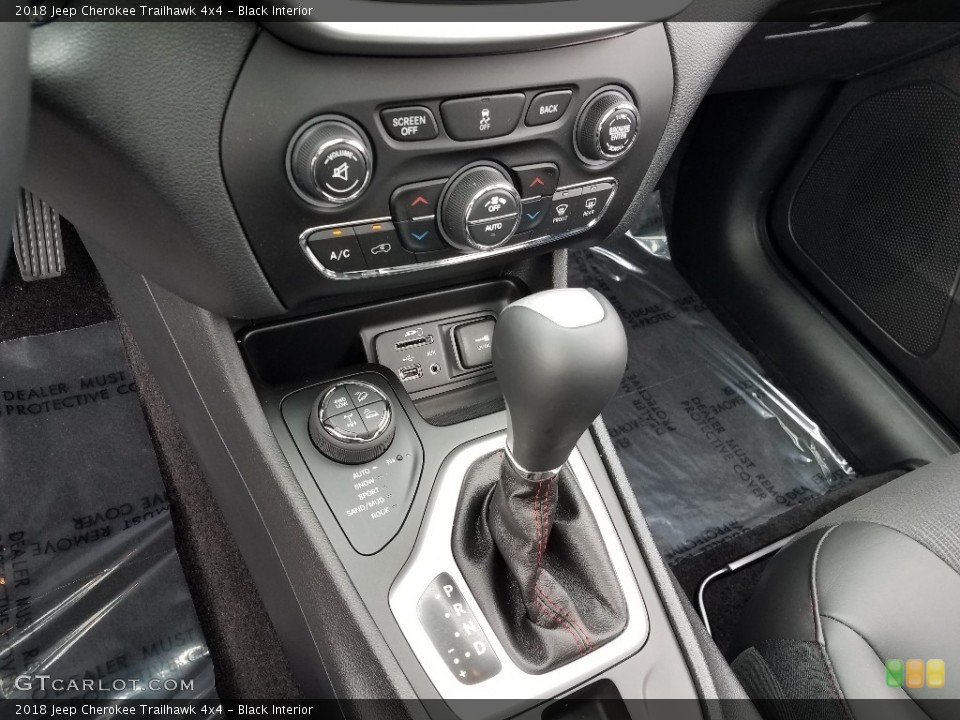Black Interior Transmission for the 2018 Jeep Cherokee Trailhawk 4x4 #129770271