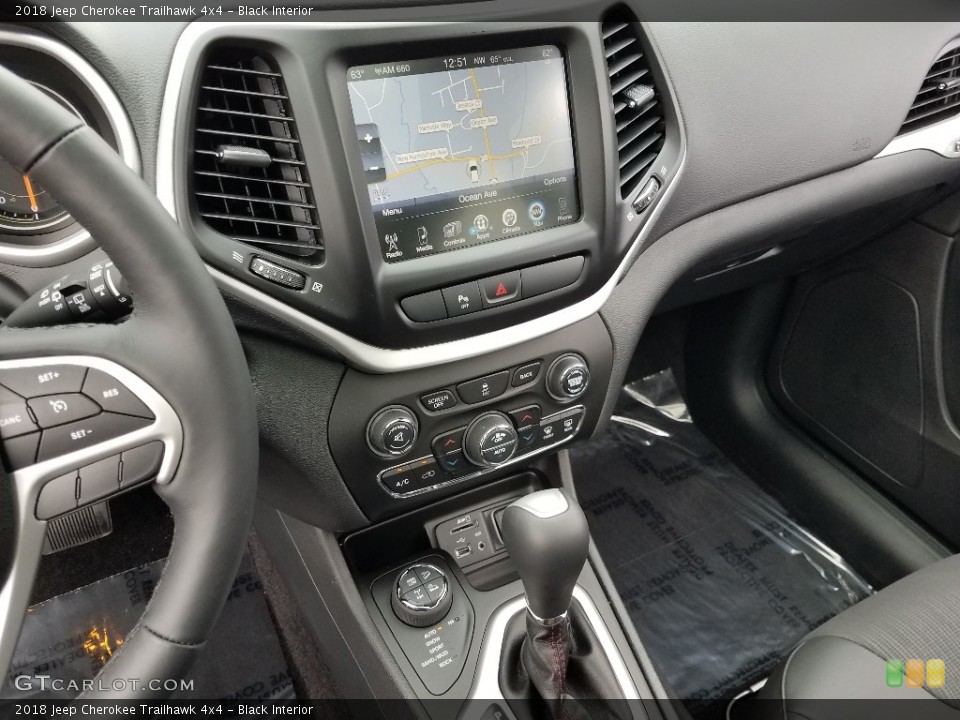 Black Interior Controls for the 2018 Jeep Cherokee Trailhawk 4x4 #129770292
