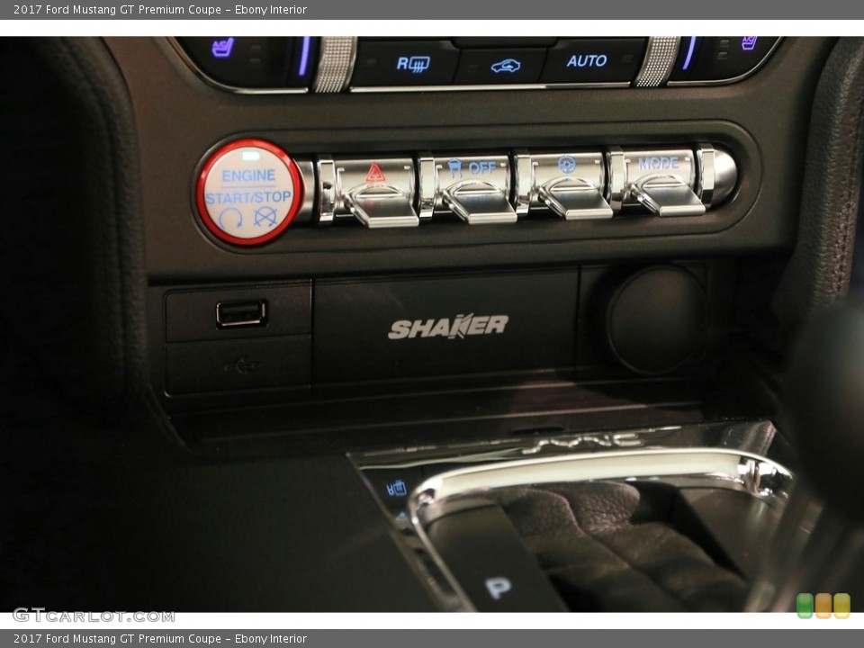 Ebony Interior Controls for the 2017 Ford Mustang GT Premium Coupe #129779370