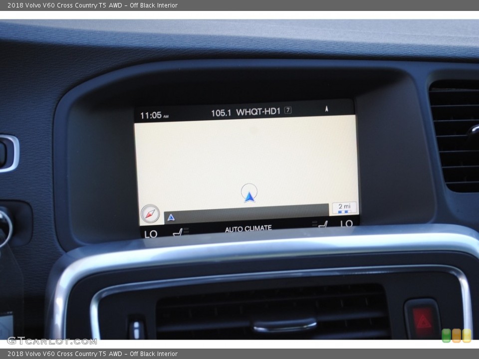 Off Black Interior Navigation for the 2018 Volvo V60 Cross Country T5 AWD #129786326