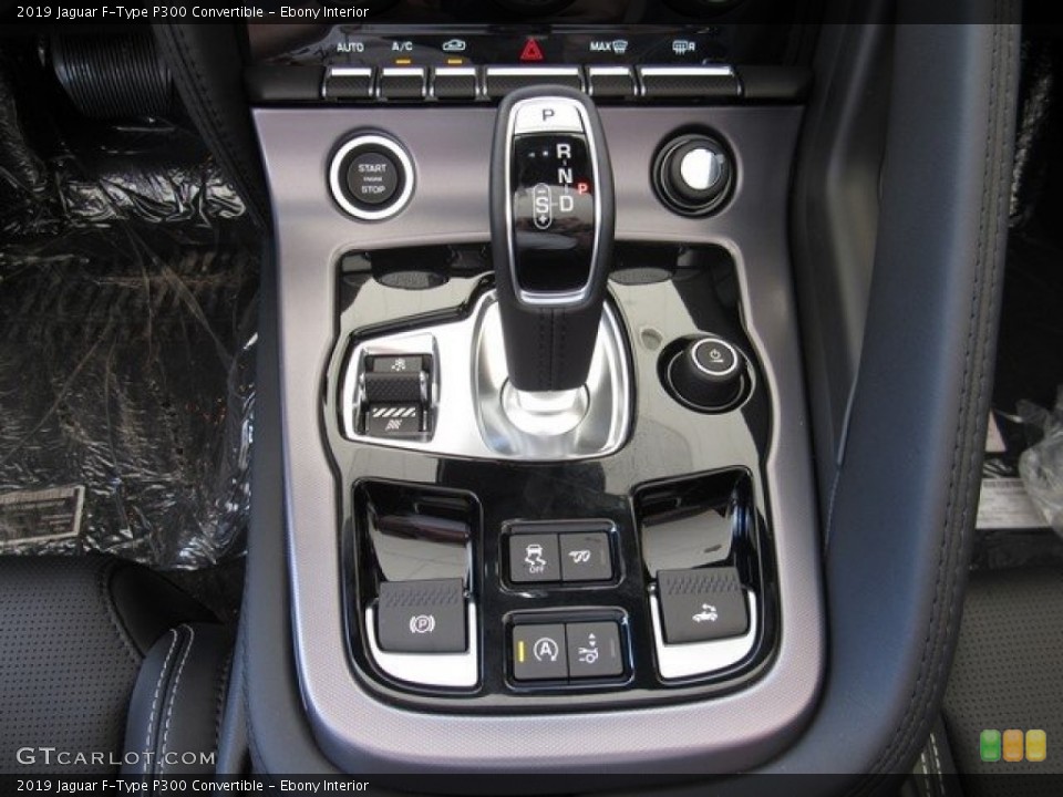 Ebony Interior Transmission for the 2019 Jaguar F-Type P300 Convertible #129793927