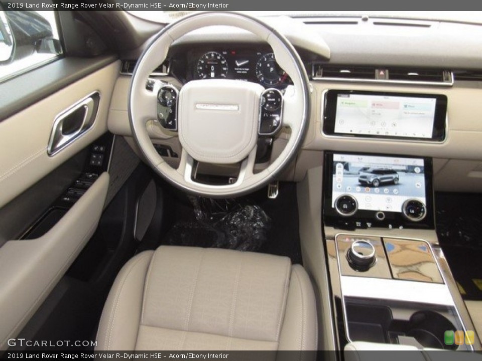 Acorn/Ebony Interior Steering Wheel for the 2019 Land Rover Range Rover Velar R-Dynamic HSE #129794215