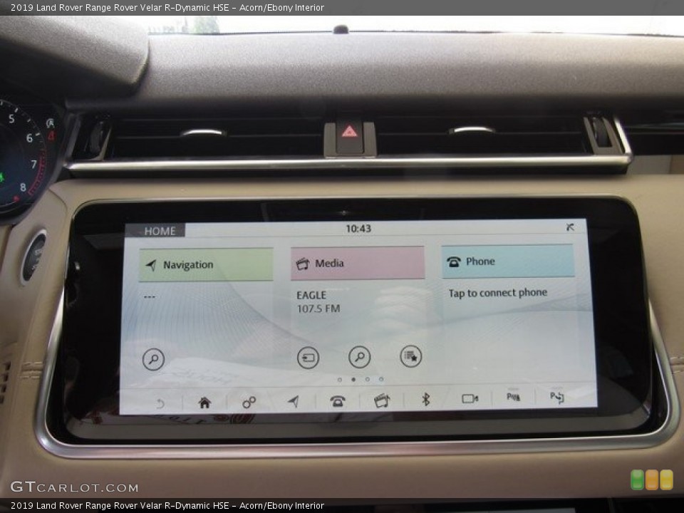 Acorn/Ebony Interior Controls for the 2019 Land Rover Range Rover Velar R-Dynamic HSE #129794413