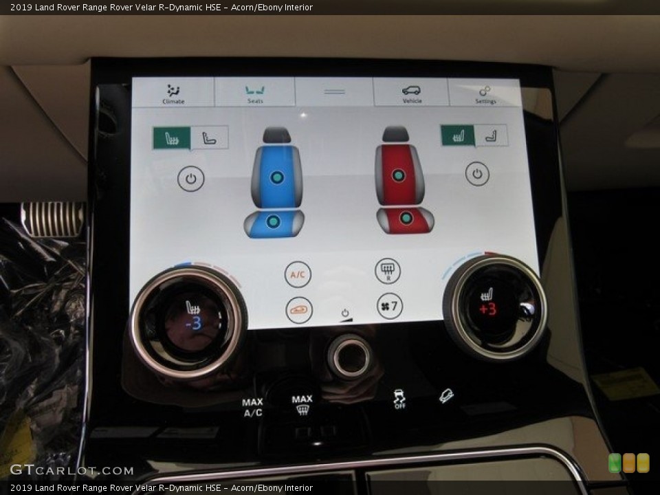 Acorn/Ebony Interior Controls for the 2019 Land Rover Range Rover Velar R-Dynamic HSE #129794461